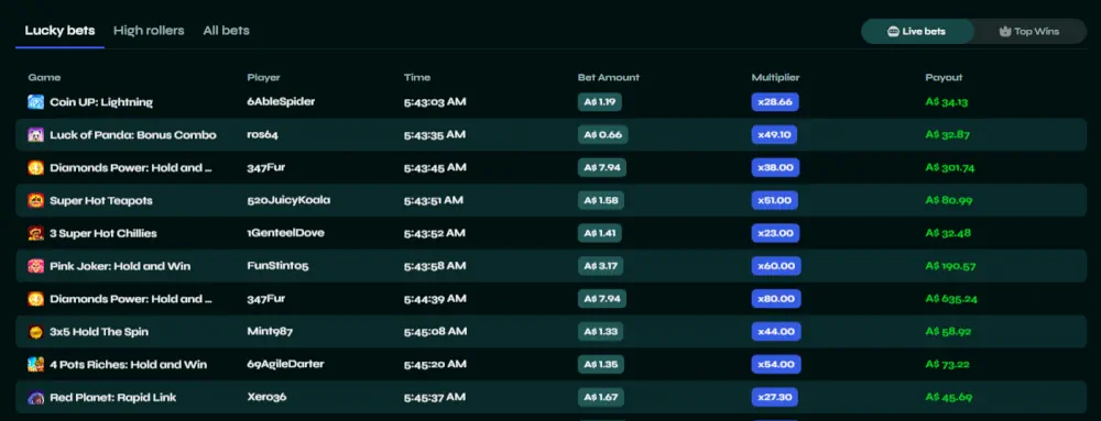 SavaSpin Casino Lucky Bets